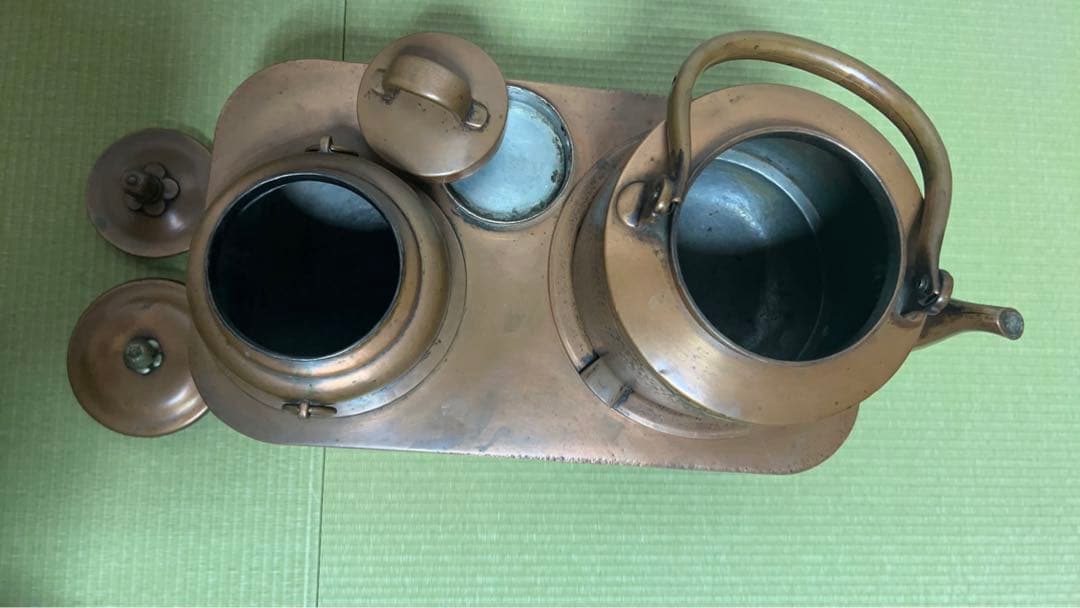 伝統的な銅製茶道具セット 希少品