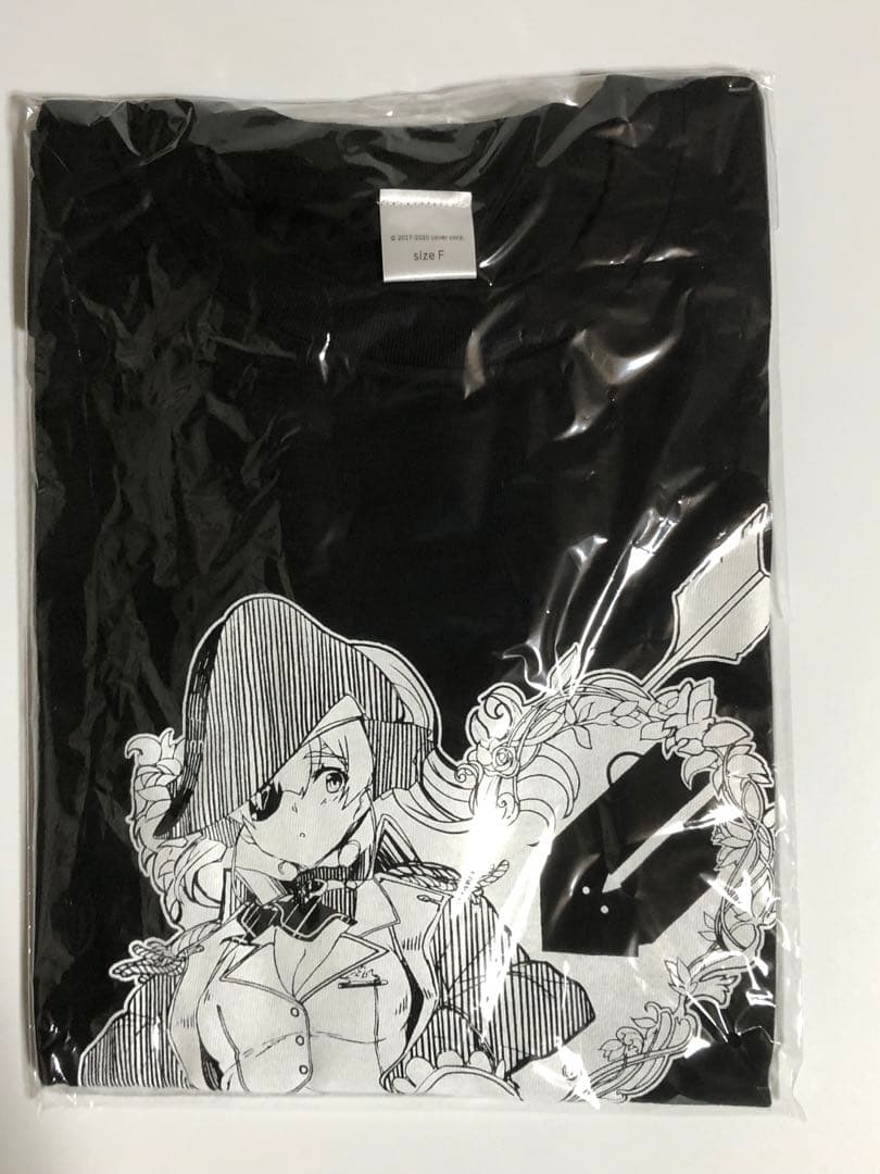 宝鐘マリン 活動一周年記念グッズ 記念TシャツB 宝鐘海賊団海賊旗ピンバッジ