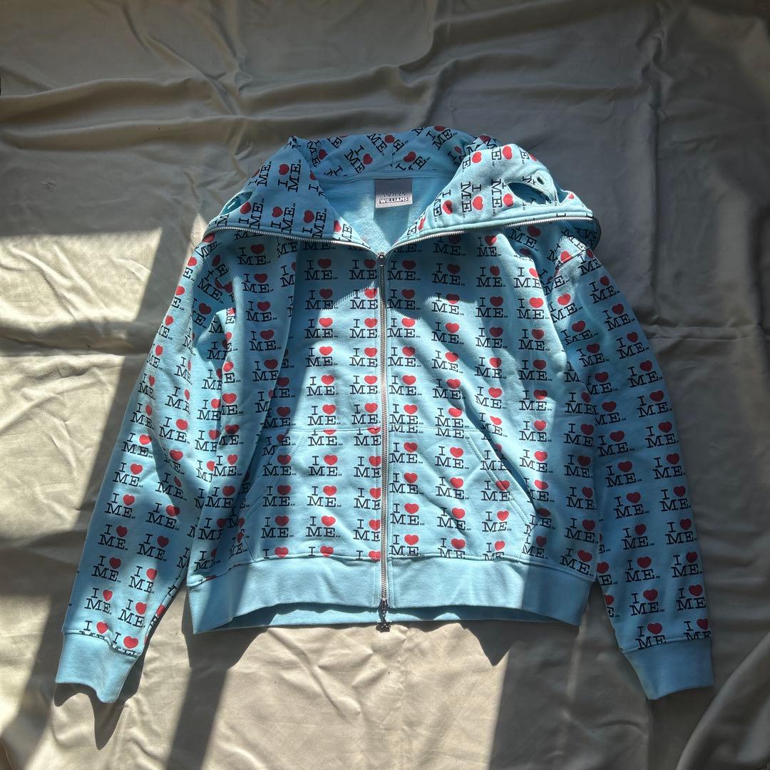 ashley williams I heart me バタフライフーディー 水色