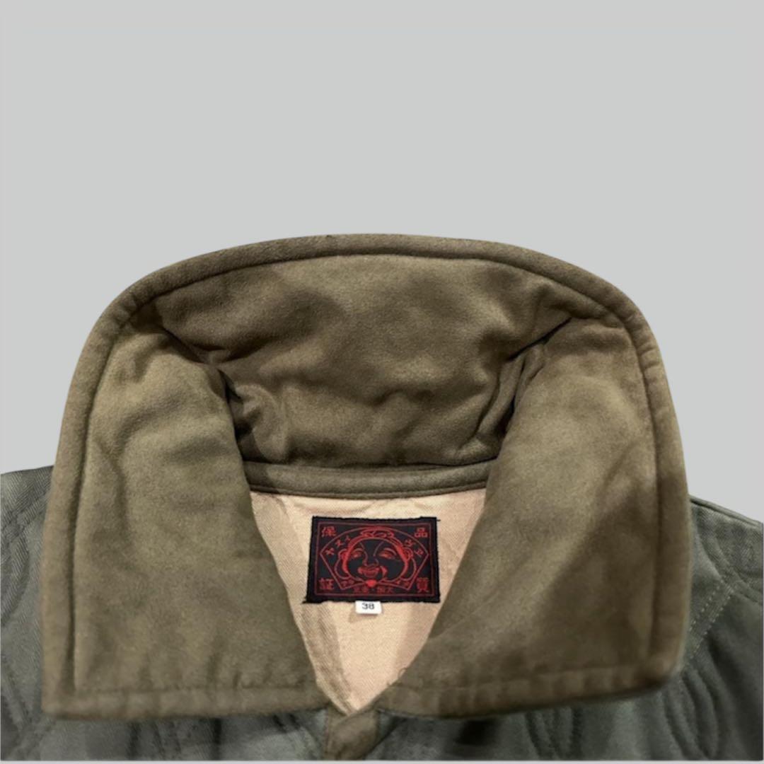 ＊エヴィス EVISU バックカモメ キルティング ジャケット アウター 38