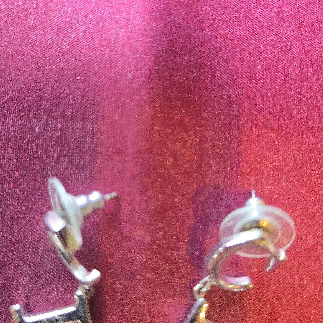 【Dior】シルバー D型ペンダント ネックレスとイヤリングセット