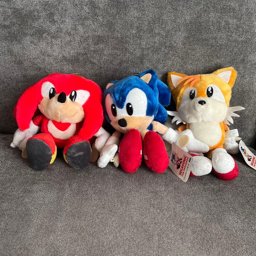 ソニック・ナックルズ・テイルス ぬいぐるみセット