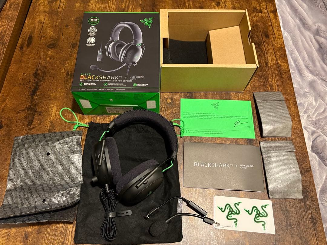 サウンドカード付 Razer BlackShark V2 ゲーミングヘッドセット