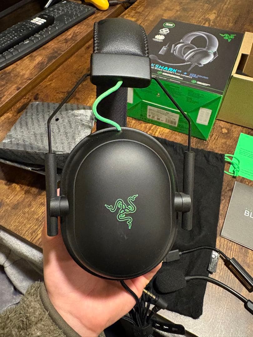 サウンドカード付 Razer BlackShark V2 ゲーミングヘッドセット