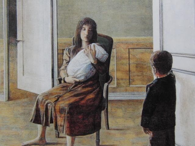 橋浦尚美、【カインの末裔】、希少画集・額装画、新品・日本製額縁付