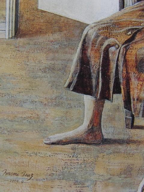 橋浦尚美、【カインの末裔】、希少画集・額装画、新品・日本製額縁付