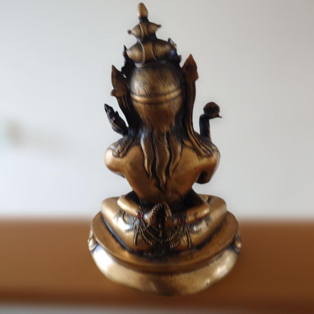 真鍮　ヤブユム　シャクティ　仏像　歓喜仏