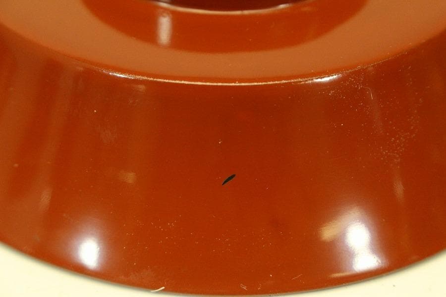 輪島塗 朱漆 沈金黒 風景蓋 八客(ZE460)