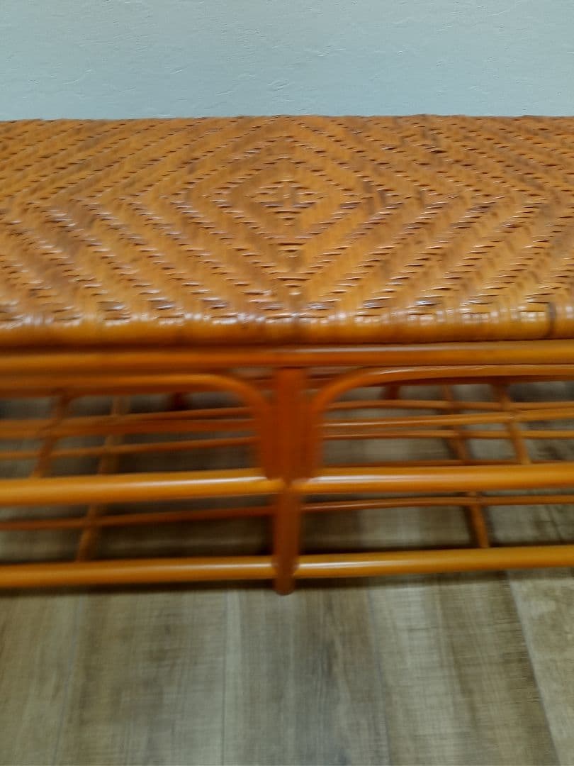 ラタンベンチ　収納箱　下駄箱