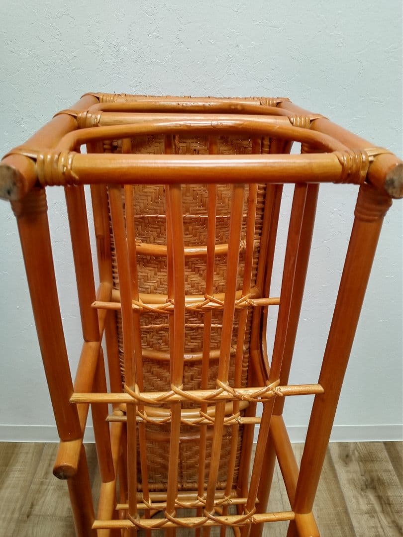 ラタンベンチ　収納箱　下駄箱