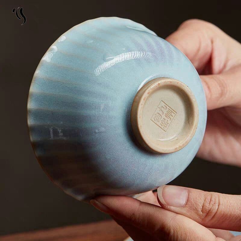 鈞窯鈞磁蓋碗単一陶磁器敬茶椀b