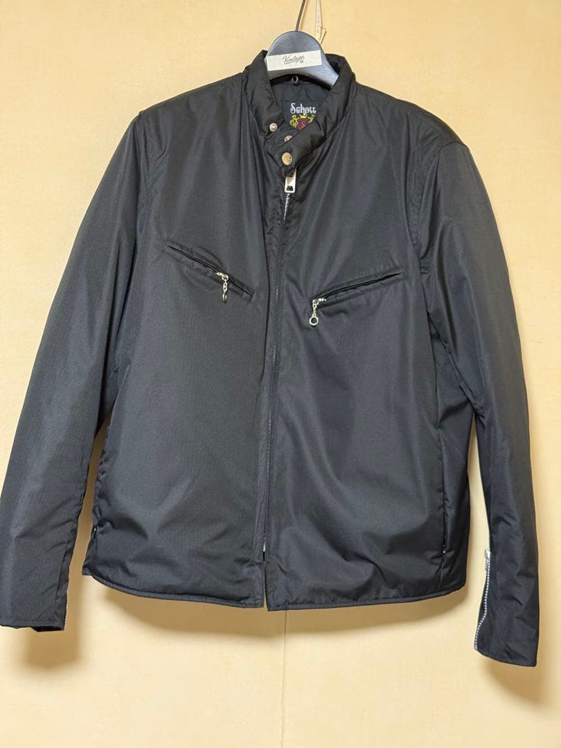 TAION SCHOTT タイオンxショットコラボ　ライダースダウンジャケット