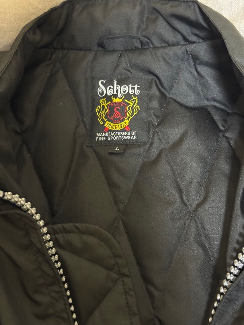 TAION SCHOTT タイオンxショットコラボ　ライダースダウンジャケット