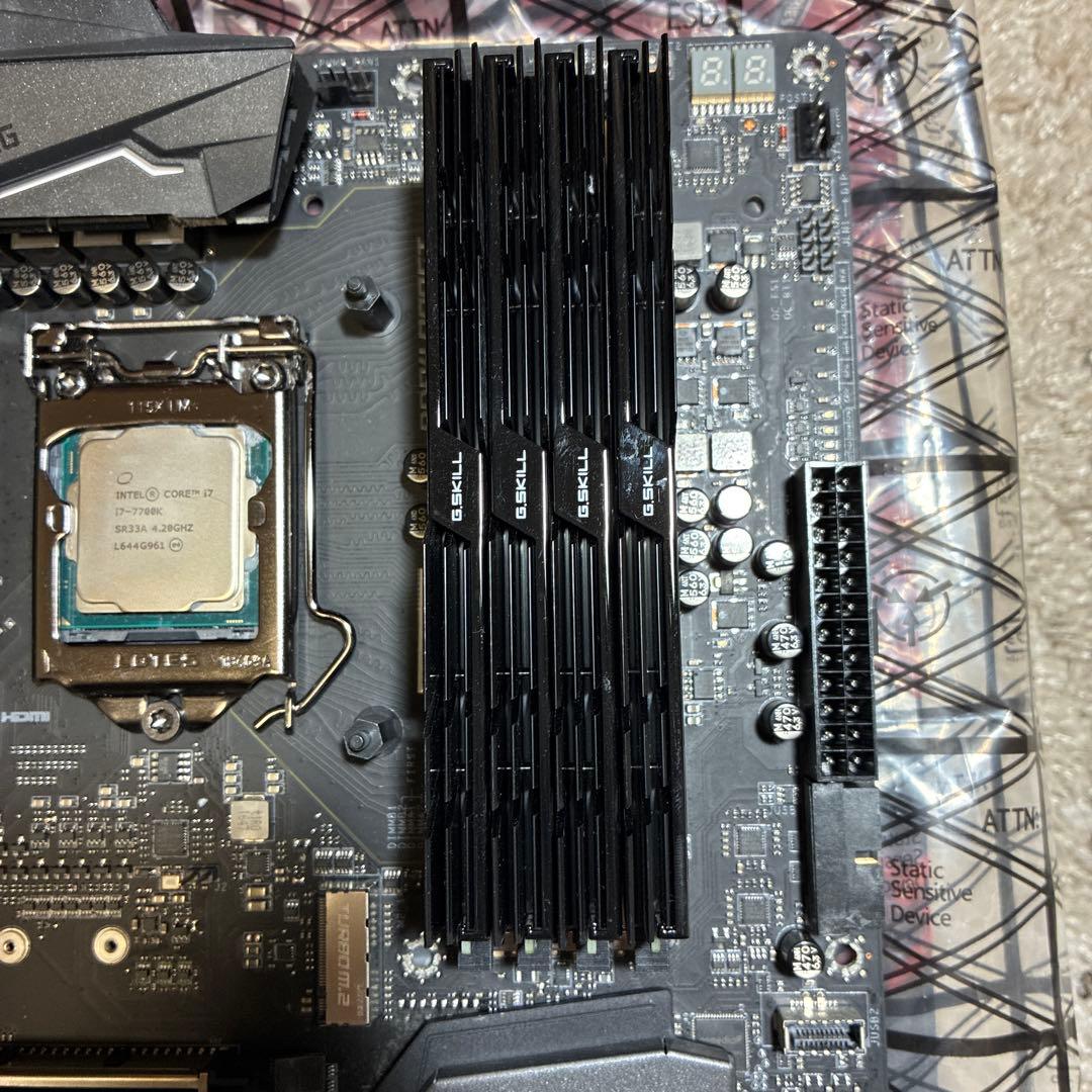 MSI Z270 GAMING M7【i7-7700k, メモリ32Gb付き】