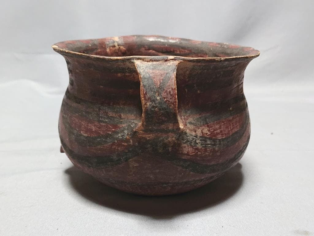 コレクター収集品　アンダーソン土器　彩陶双耳付壷