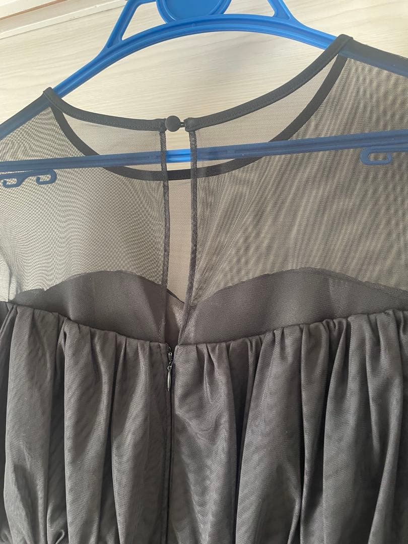 SNIDELフロッキードットワンピース パーティードレス オケージョンドレス