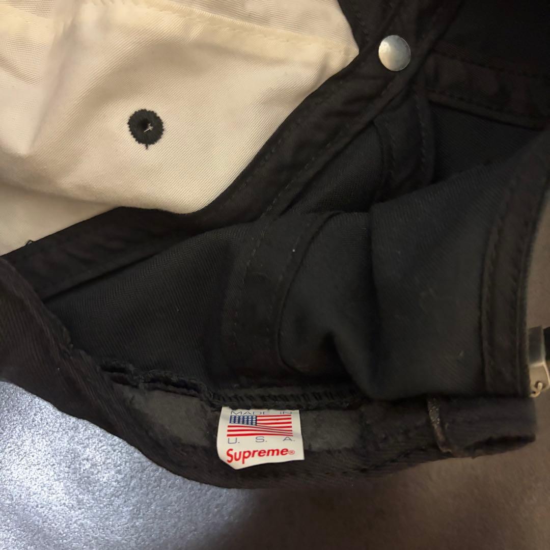 supreme キャップ　ブラック