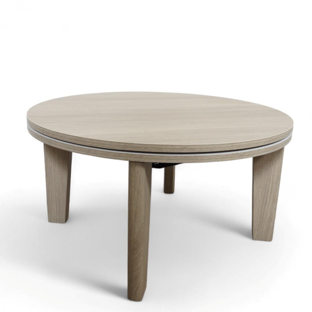 直径68cm【新品】丸型こたつテーブル コンパクト 一人暮らし/ワンルーム