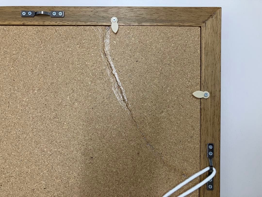 中川一政【ざくろ】水彩画　額