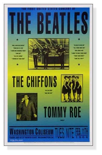 額装品/Washington Coliseum/ビートルズ/ポスター/インテリア