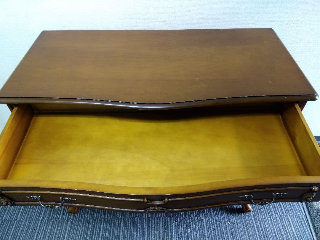 【送料無料】イタリア製　4段チェスト　猫脚　アンティーク　ヨーロピアン　f447