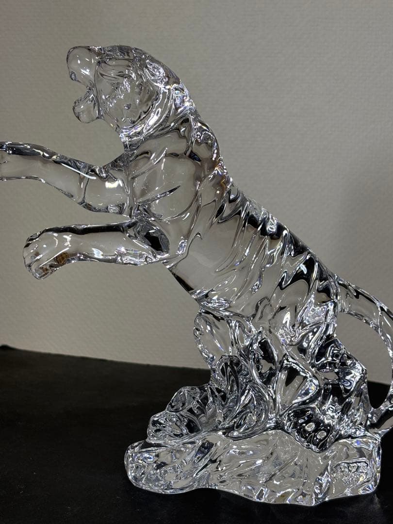 新品nachtmann 北一ガラス　虎 寅クリア 干支 オブジェ 置物クリスタル