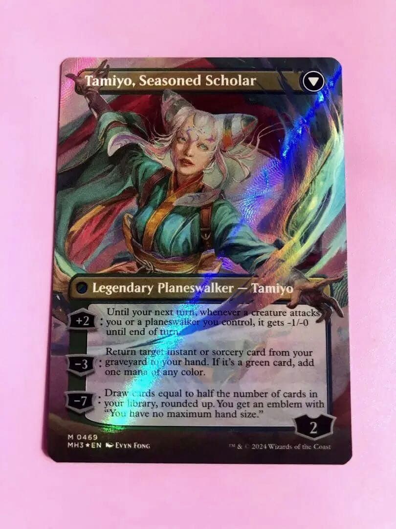 MTG 知りたがりの学徒、タミヨウ　テクスチャーFOIL 英語