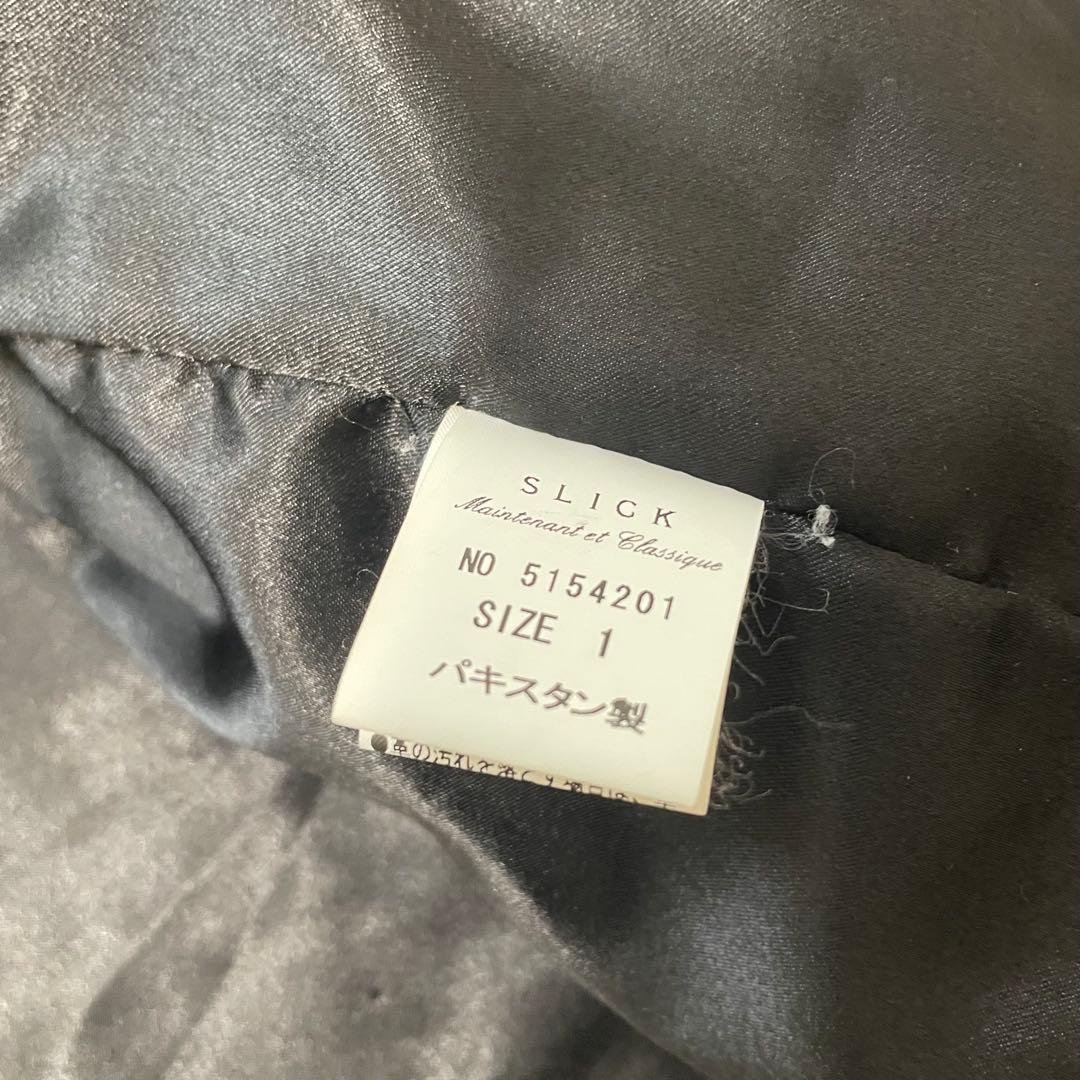 美品 slick ラムレザー ￼ライダースジャケット Sサイズ 黒