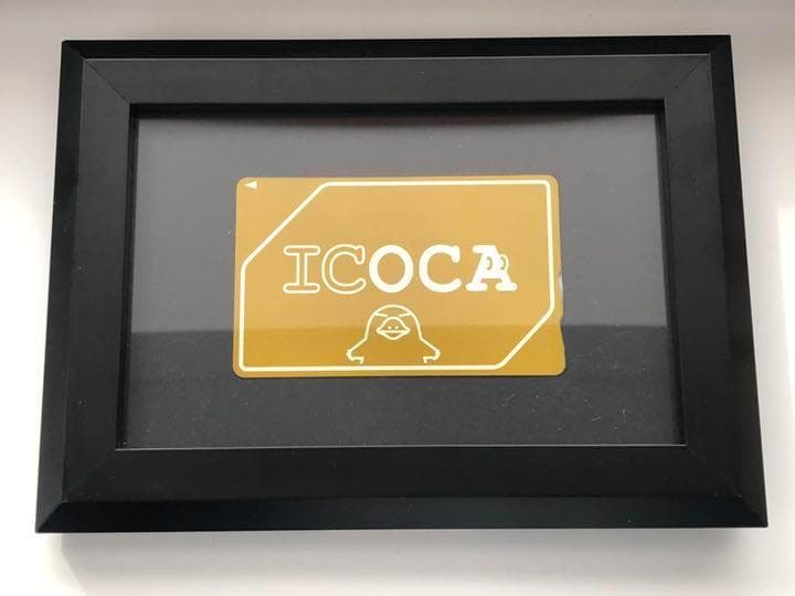 最安値【限定レア】黄金のICOCA★額縁付★デポのみ★JR西日本★記念イコカ扱い