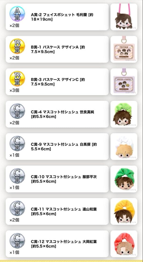 セガラッキーくじ 名探偵コナン 55点まとめ売り