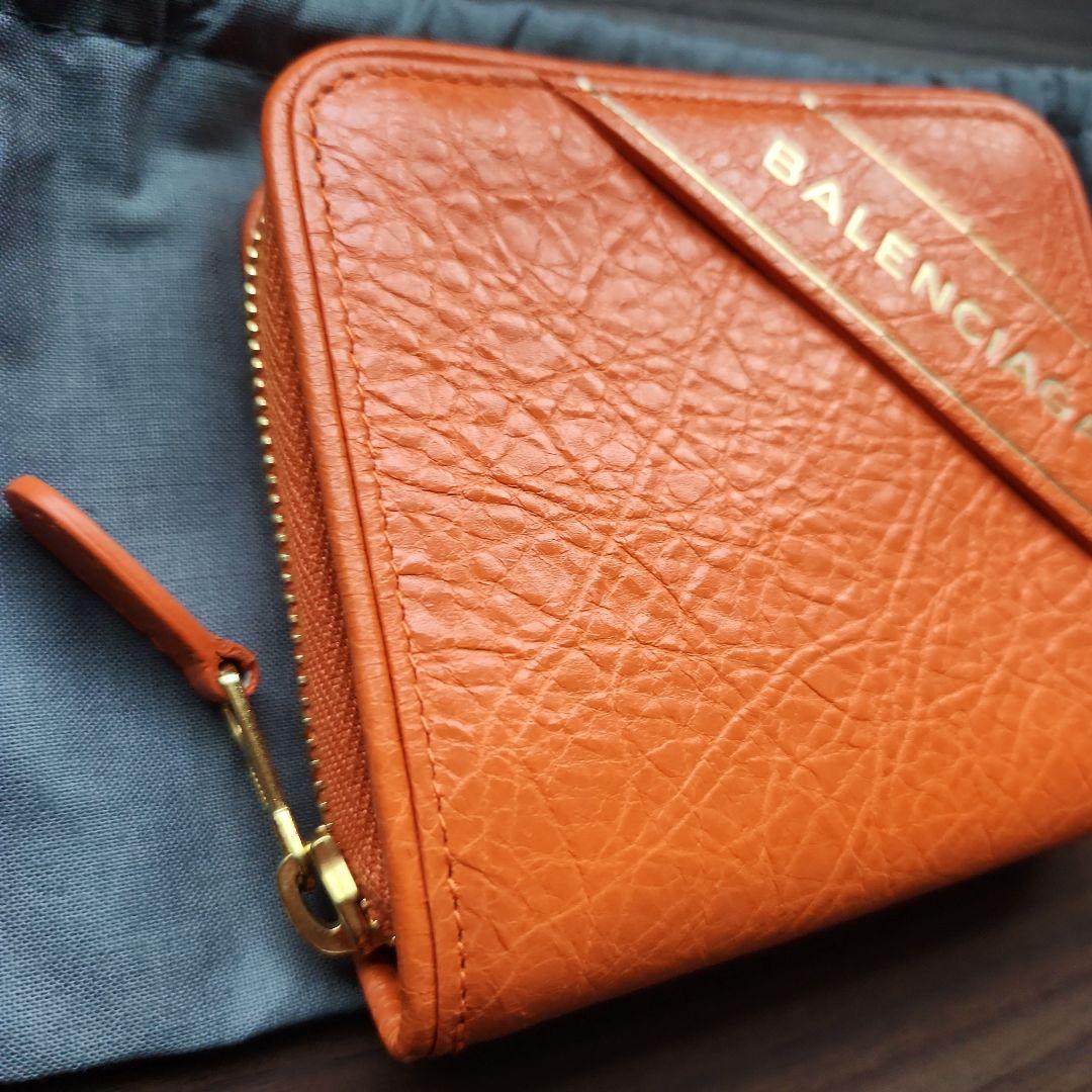 BALENCIAGA オレンジ 二つ折り財布