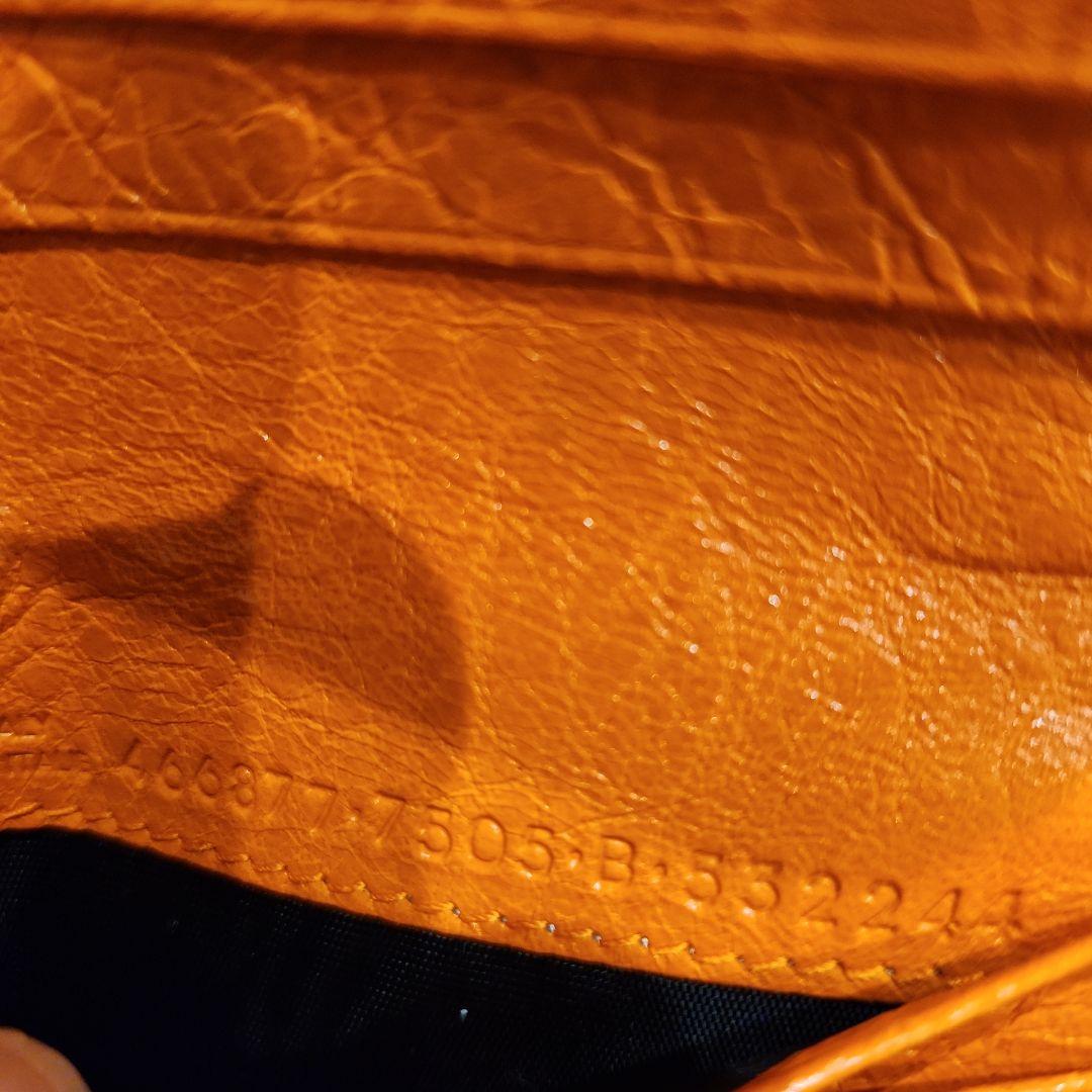 BALENCIAGA オレンジ 二つ折り財布