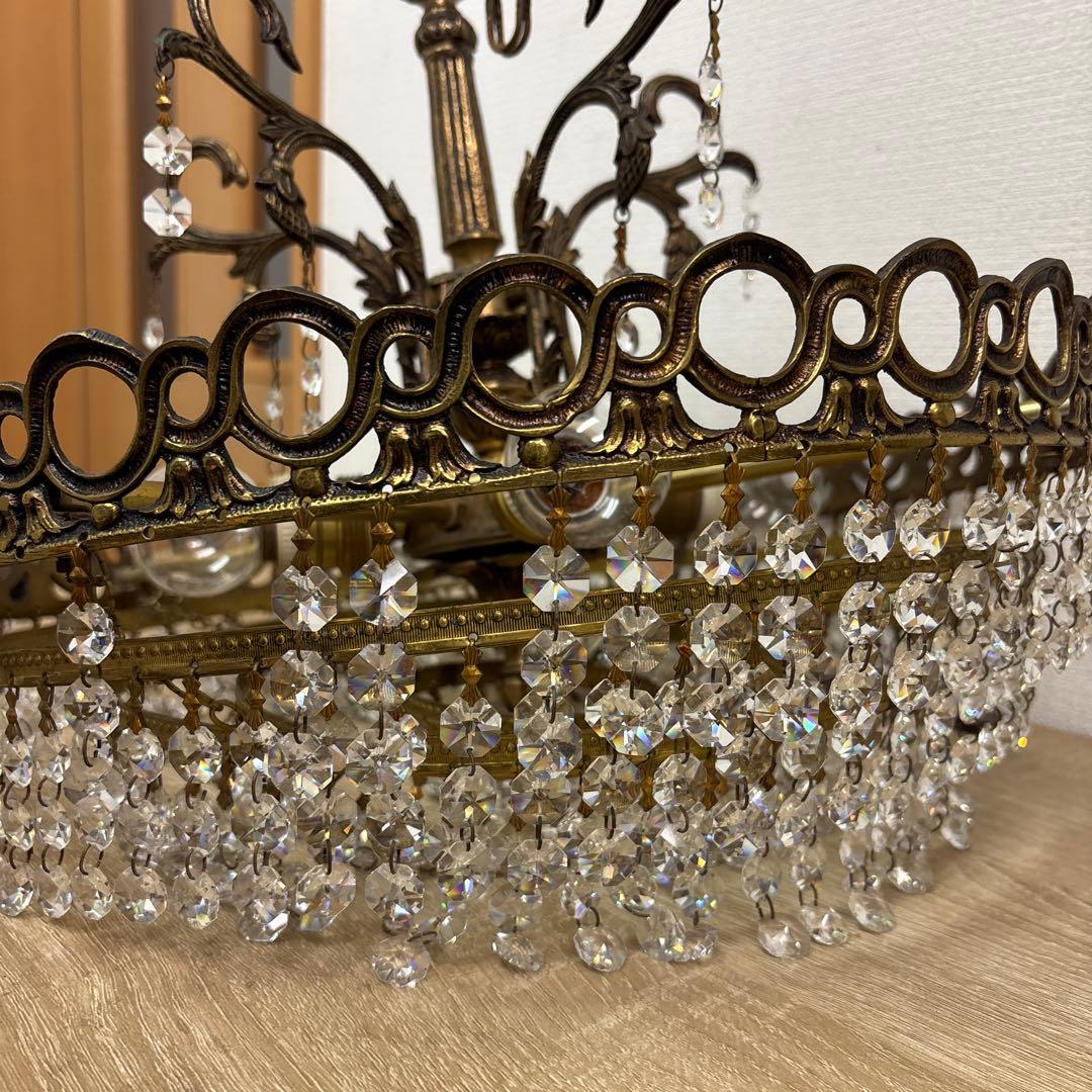 シャンデリア　4灯　レトロ