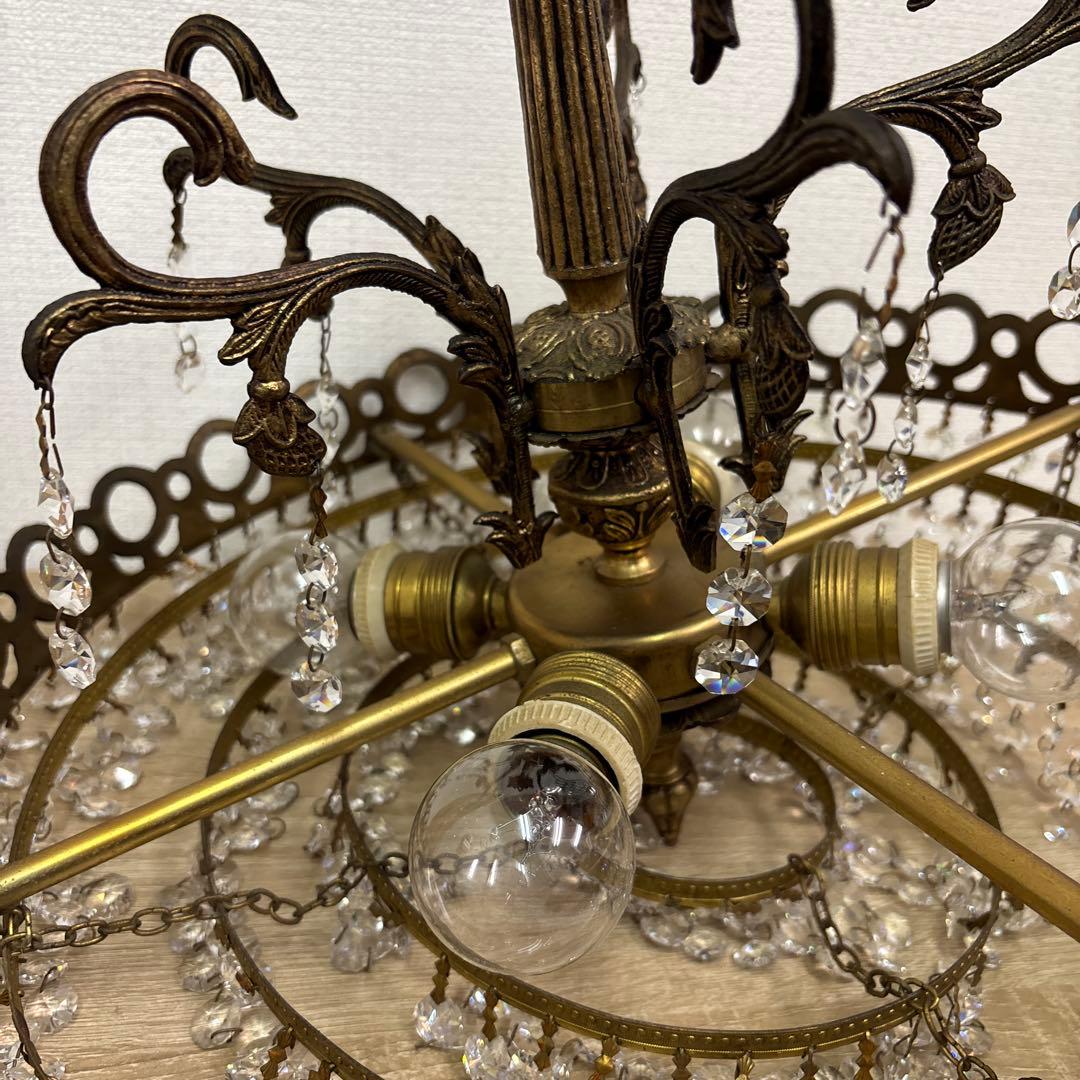 シャンデリア　4灯　レトロ