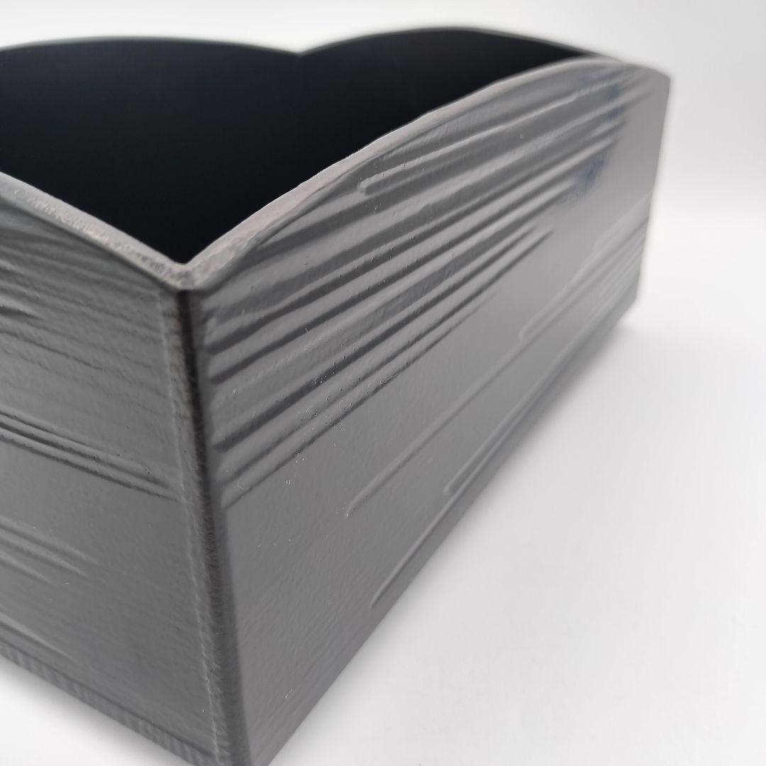 a608　莨盆　櫛型　粒足　妙心斉好写　表千家7代　川端　近左　茶道具　古物