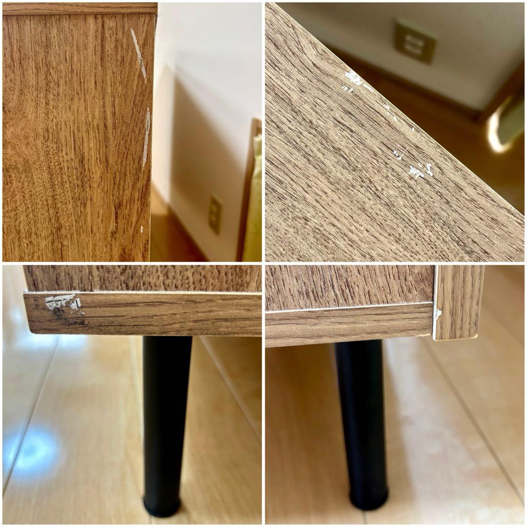 【LOWYA】ロウヤ [幅120] ラタン調キャビネット リビングボード