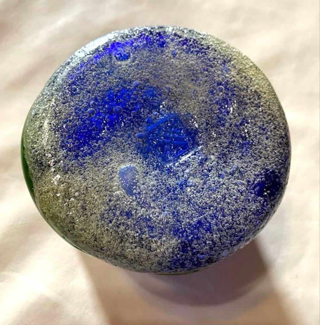 琉球ガラス　稲嶺盛吉グラス　刻印あり2個セット