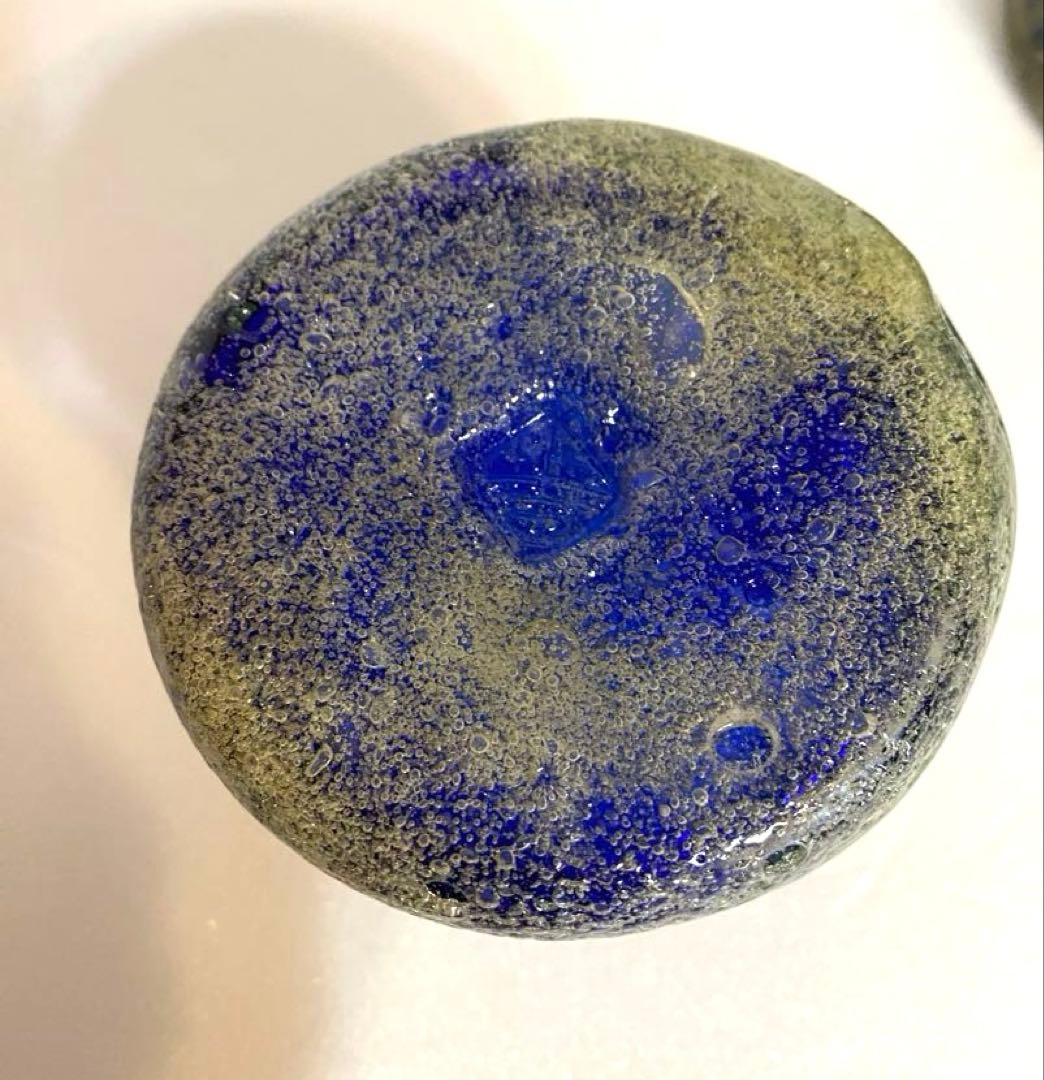 琉球ガラス　稲嶺盛吉グラス　刻印あり2個セット