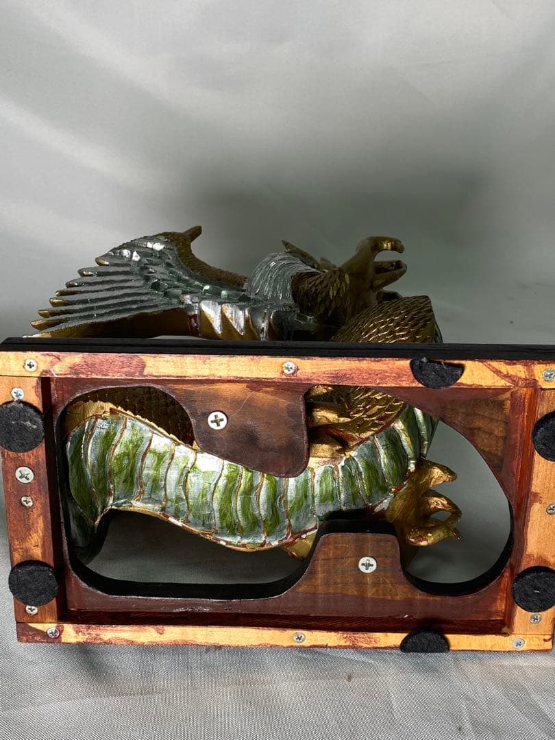 1114❣️ 龍　ドラゴン　風水　木彫り　ヴィンテージ