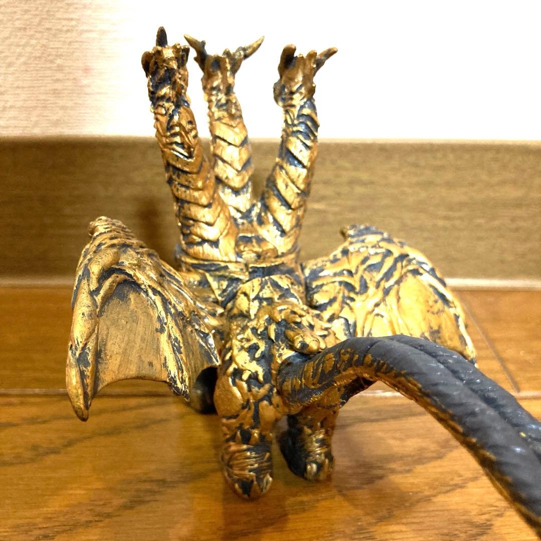 怪獣 キングギドラ フィギュア 当時物 ゴジラ 東宝 希少 金 SHF 真骨彫