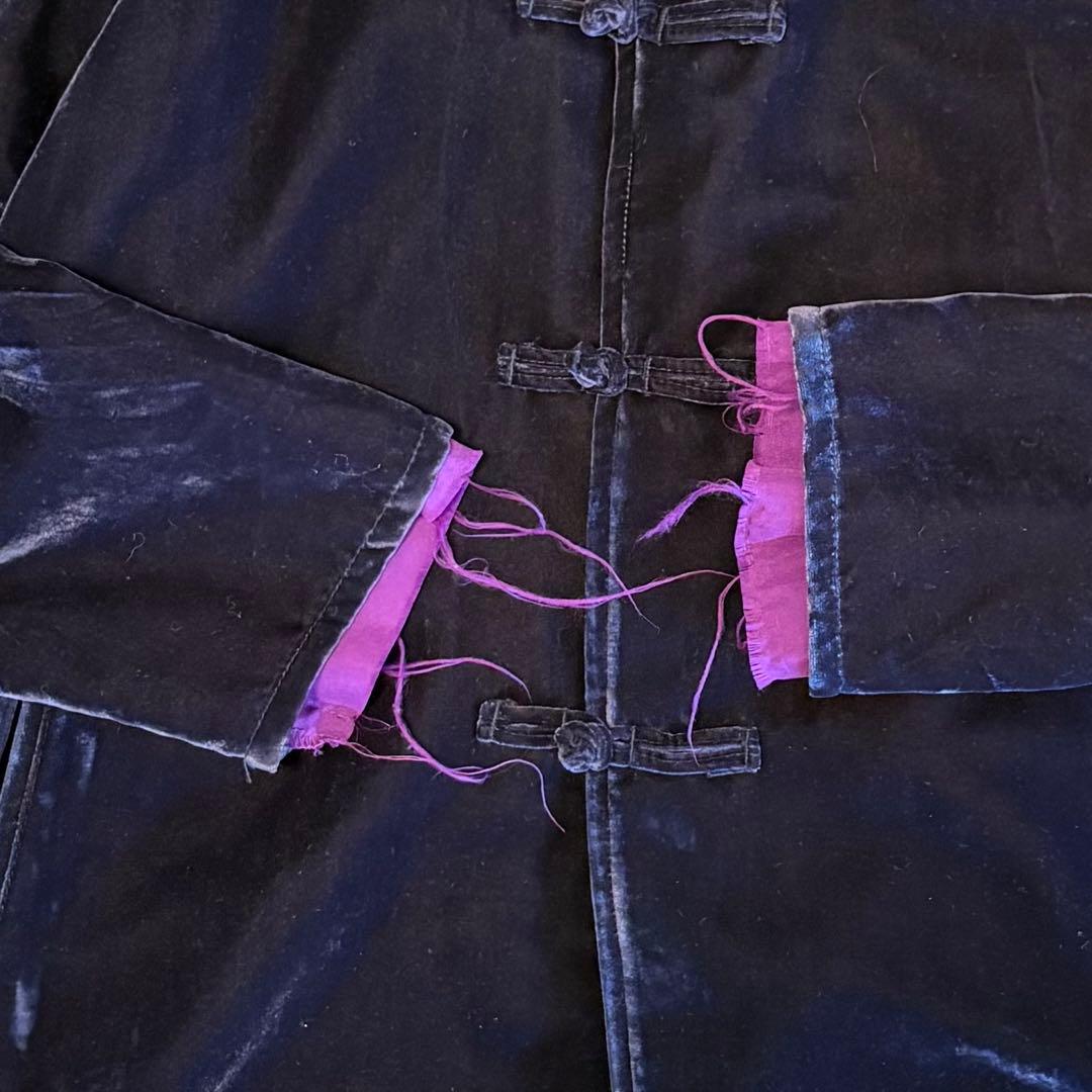 NEEDLES×BEAMS BOY ベロアチャイナジャケット カンフージャケット