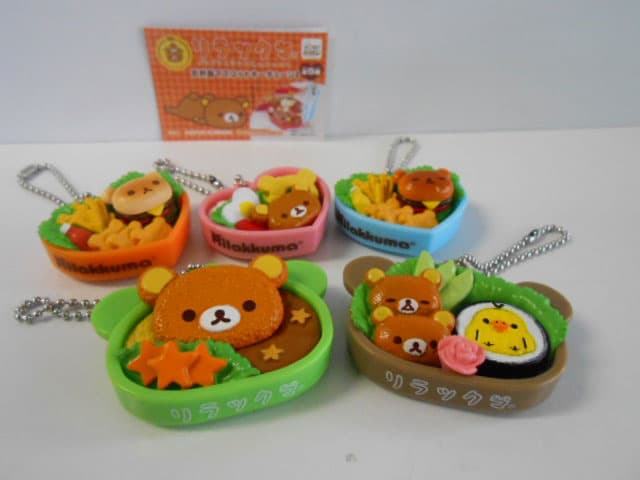 ♯Jpm15DZリラックマお弁当マスコットキーチェーン2全5種