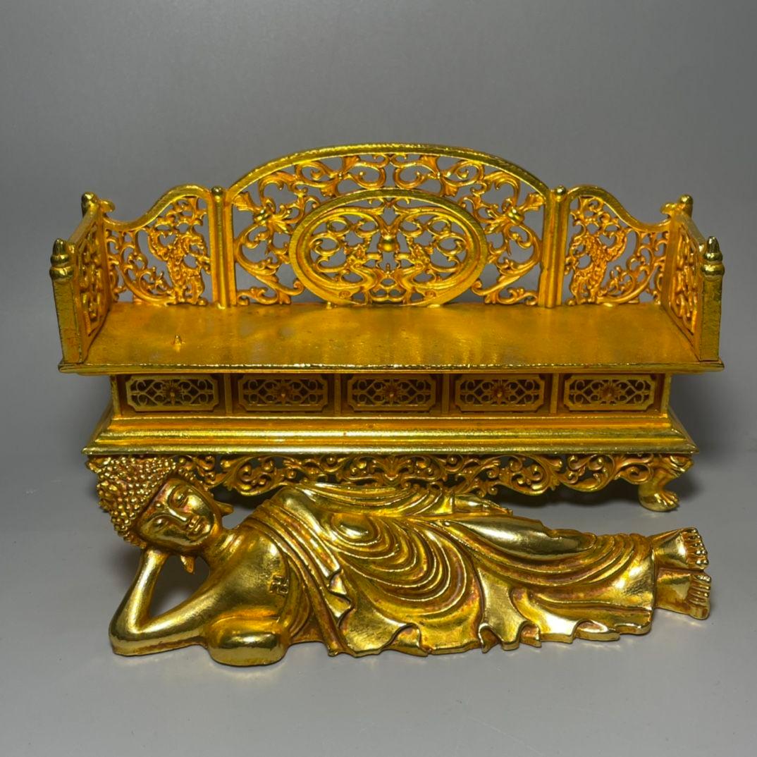 仏像 臥仏 睡仏像 釈迦仏 供養 銅製品 装飾品 工芸品 美術品 置物