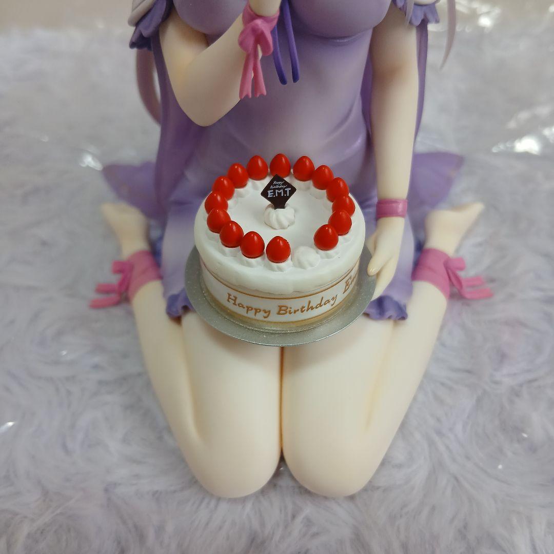 ☆エミリア バースデーケーキ Ver. フィギュア ☆ エミリア缶バッジセット