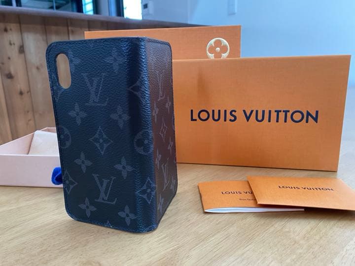 フォリオ モノグラムエクリプス iPhone XS スマホケース PVC 黒