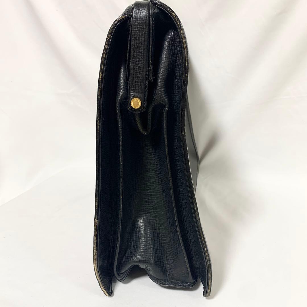 良品✨ バーバリーズ ロンドン　オールレザー　ダレスバッグ　ビジネス　ブラック