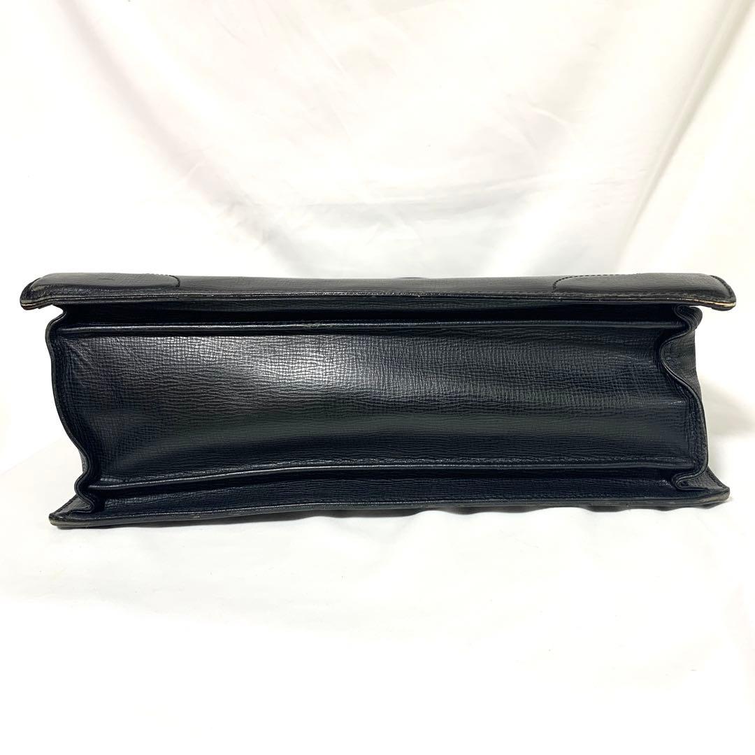 良品✨ バーバリーズ ロンドン　オールレザー　ダレスバッグ　ビジネス　ブラック