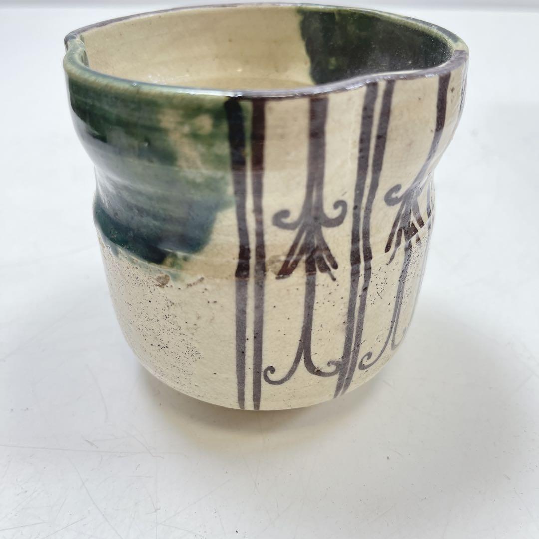 CH3218 茶道具　煙草盆　灰入れ　竹灰吹　木箱　古道具