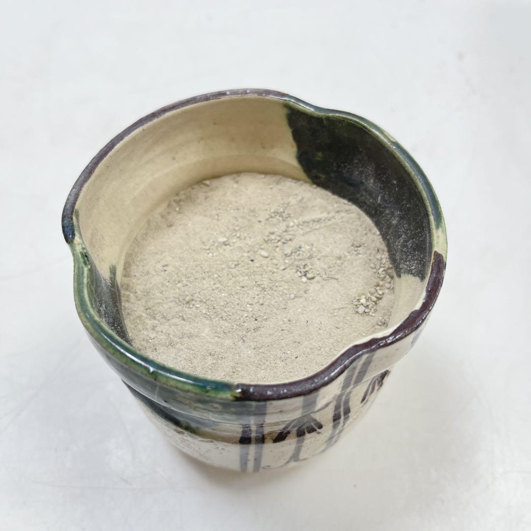 CH3218 茶道具　煙草盆　灰入れ　竹灰吹　木箱　古道具