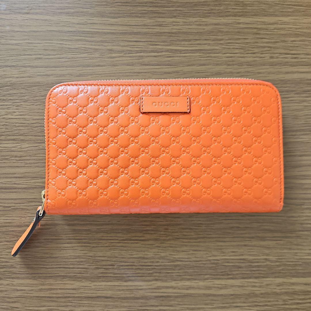 【29,000円→24,000円】GUCCI オレンジ GGパターン 長財布